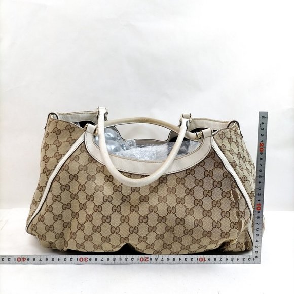 Auth Gucci Shoulder Bag Brown Canvas #43201G87 - Picture 2 of 9